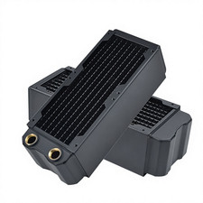 OC-CRD16T Copper Radiator Dual 80mm 45.5mm Thick G1/4 Water Cooling DIY picture