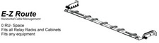 Fiber optic Cable Management horizontal 19 23 Inch Rack Mount 0-RU 1-RU EZ route picture