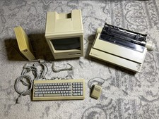 Vintage Apple Macintosh Plus 1MB Model M0001A With Mouse, Keyboard, HDD, Printer picture