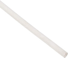 Insulation Braid Sleeve Silicone Fiberglass 16.4Ft 4mm White Heat Resistant picture