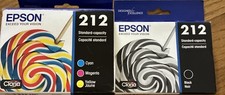 Genuine Epson 212 Standard Ink Cartridge Cyan Magenta Yellow Black 2025 &2026 picture