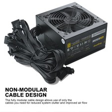 OPEN BOX 650W Power Supply 80 Plus Gold  Non-Modular ATX Gaming PC Case PSU picture