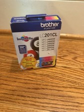 New Genuine Brother  LC201CL Yield Color Ink Cartridges, 3 Pack picture