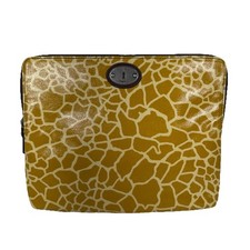 Fossil Key-Per Coated Canvas Zipper Top Giraffe Print Tablet Case picture