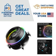 Efficient ARGB CPU Cooler - 90mm Fan with Dynamic Speed Control for Intel LGA picture