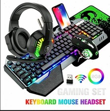 XINMENG K680 RGB Wireless Keyboard Mouse Headset Gaming Combo Set 4 in 1  For PC picture