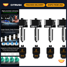 4Pack 0.2/0.4/0.6/0.8MM Hotend Nozzles for 3D Printers, High Temp Quick Swap Har picture