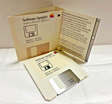 Macintosh Software Sampler Disk & Instruction Booklet Applications MacPaint 1985 picture