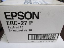 LOT OF 10 Epson ERC-27p Purple Ribbon Cartridge for TM290, TM295 , TM290II, M290 picture