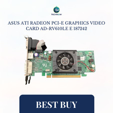 ASUS ATI RADEON PCI-E GRAPHICS VIDEO CARD AD-RV610LE E 187242 picture