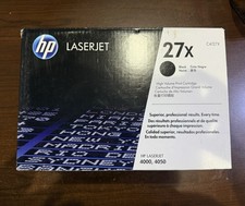 HP LASERJET 27X C4127X HIGH VOLUME PRINT BLACK TONER CARTRIDGE- (NEW-SEALED BOX) picture