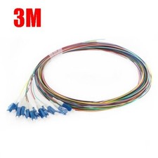 3M 12-Core LC/UPC Singlemode Fiber Optic Optical Pigtail Cable LSZH Multicolor picture