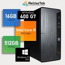 HP ProDesk 400 G7 SFF Desktop PC Intel i5-10500 16GB DDR4 512GB NVMe Win 11 Pro picture