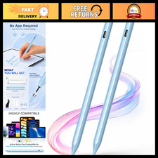 2-Pack Active Stylus Pens for Touch Screens - Compatible with iOS & Android, Blu picture
