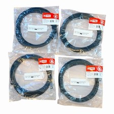 4-Pack RS Pro 557-036 Black Patch Cord Cat 5e NWT picture
