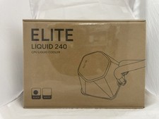 COOLER MASTER 240 ELITE LIQUID WHITE CPU LIQUID, DUAL-CHAMBER PUMP - BLACK-NEW  picture