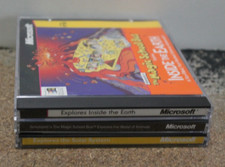 Vintage Microsoft CD-ROM--Magic School Bus--Solar System, Earth, Animals picture