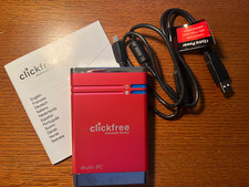 NEW Click Free Automatic Backup 320GB External Hard Drive HD325 Red Vista XP picture