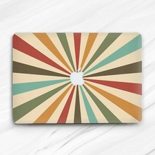 Retro Colorful Lines Stripes Sun Rays Hard Case For Macbook Air 13 Pro 14 16 Neo picture