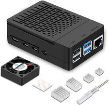 Raspberry Pi 4 Case Iuniker Raspberry Pi 4 Fan ABS Case with Cooling Fan Raspb picture