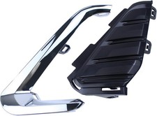 Front Driver Side Fog Light Cover Bezel and Molding Insert Chrome for GMC picture
