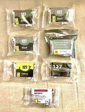🔥HOT🔥7 Epson 127 EZ Ink Cartridges Replacement For Epson 127 T127 *NEW/SEALED* picture