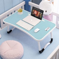 Laptop Bed Desk Foldable Portable Laptop Kids Table Breakfast Tray Stand Stable picture