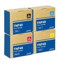 TNP49 Toner with Chip For Konica Minolta Bizhub C3351 C3851 CMYK 4-Pack picture