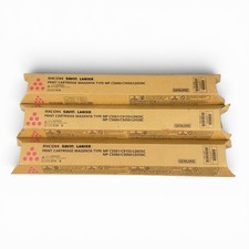 Lot of 3 Genuine Ricoh / Savin / Lanier Magenta Toners  (MP C5000/C5501 Series) picture