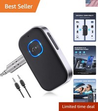 Bluetooth 5.0 AUX Adapter for Home & Car – Long Battery Life & Noise Reduction picture