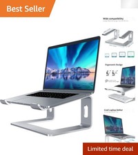 Aluminum Ergonomic Laptop Stand - Portable Riser for 10 to 15.6 Inches Laptops picture