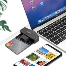TYPE C DOD Military USB-C Common Access CAC Smart Card, Credit Card Reader picture