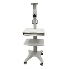 Computer Cart Adjustable Mobile Workstation Medical Mobile Equipment Trolley picture