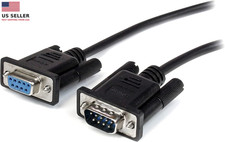Startech 1M Black Straight through DB9 RS232 Serial Cable - DB9 RS232 Serial Ex picture