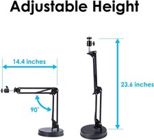 ✨$269 Professional ELECOM Arm Stand Smartphone Gimbal dji rs Tablet Webcam GoPro picture