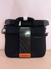 NEW Samsonite Aramon NXT Netbook Shuttle Black Case With Strap 10.1 Laptop Ipad picture