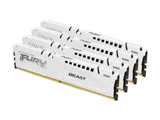 Kingston 128GB [4x32GB] DDR5 5200MT/s CL40 FURY Beast White XMP picture