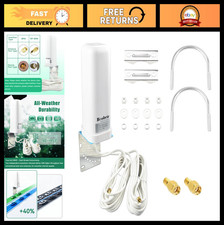 High Gain 10dBi 2x2 MIMO 4G LTE 5G Antenna 600-6000MHz with 16.4ft RG58 Cable picture