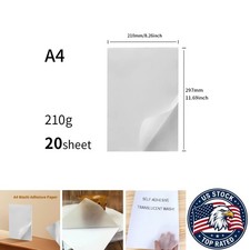 A4 Washi Paper Self-Adhesive Sticker Laser Inkjet Printable - 20Sheets picture