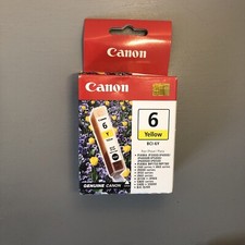 Canon BCI-6Y Yellow Ink Cartridge 4708A003 New Sealed picture
