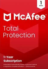 McAfee Total Protection 1 Device/ 1 Year Antivirus Security- Global picture