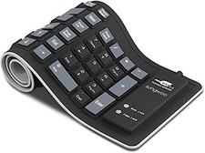 sungwoo Foldable Silicone Keyboard USB Wired Waterproof Rollup Keyboard for PC picture