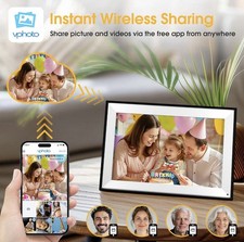 EMITEVER 10.1 Inch WiFi Digital Picture Frame 32GB Storage,1280x800 IPS HD Touch picture