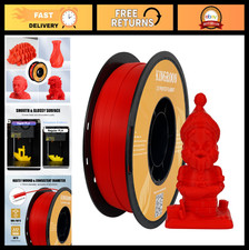 High-Speed 1.75mm PLA 3D Printer Filament - Rapid Hyper Printing, 1kg Red Spool picture