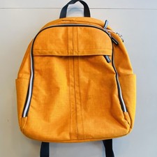 IKEA FAMILY Upptäcka Backpack Orange Nylon Adjustable Straps Full Size Laptop picture