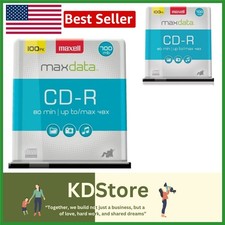100 Pack Noise-Free Recordable CDs - 700MB, 80 Min for Reliable Storage picture