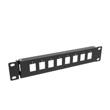 1U 10 Inch Mini Hinged 8 Port Blank Keystone Patch Panel for Rack Mount picture