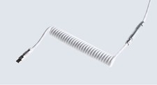 Wooting Premium Coiled Cable Set White USB-C to USB-A Mechanical Keyboard White picture