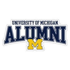 Michigan Wolverines Laser Cut Alumni Vinyl Sticker/Magnet picture