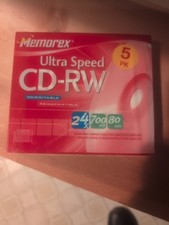 Memorex CD-RW 700MB 80 Min Ultra Speed For Computer CD Rewriters (4 new discs) picture